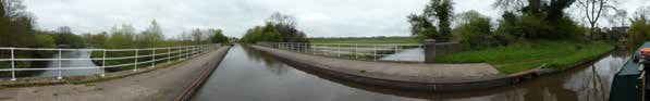Aqueduct over the River Trent near Rugeley Canal Boat Time Travel