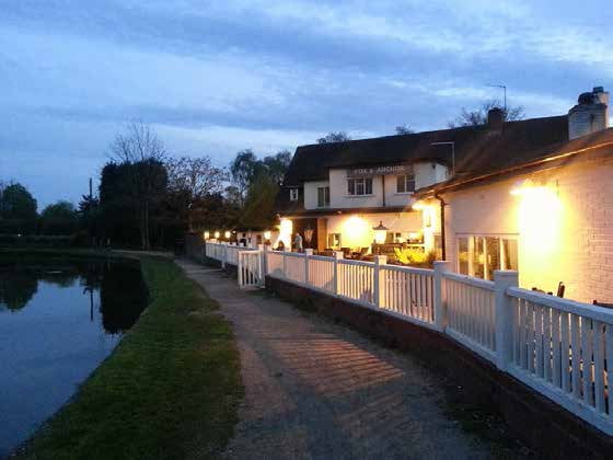The Fox and Anchor Pub Canal Boat Time Travel