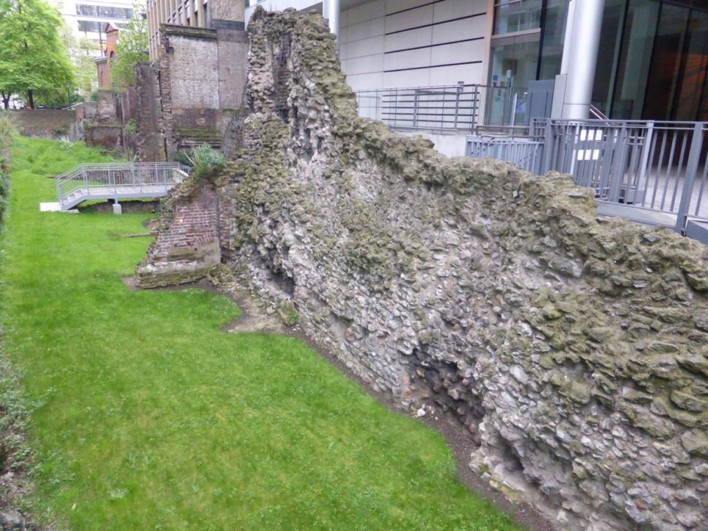 Part of Roman London uncovered by the Blitz