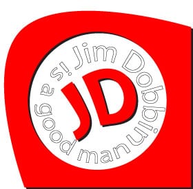 Why a “Jim Dobbin is a good man” sticker?